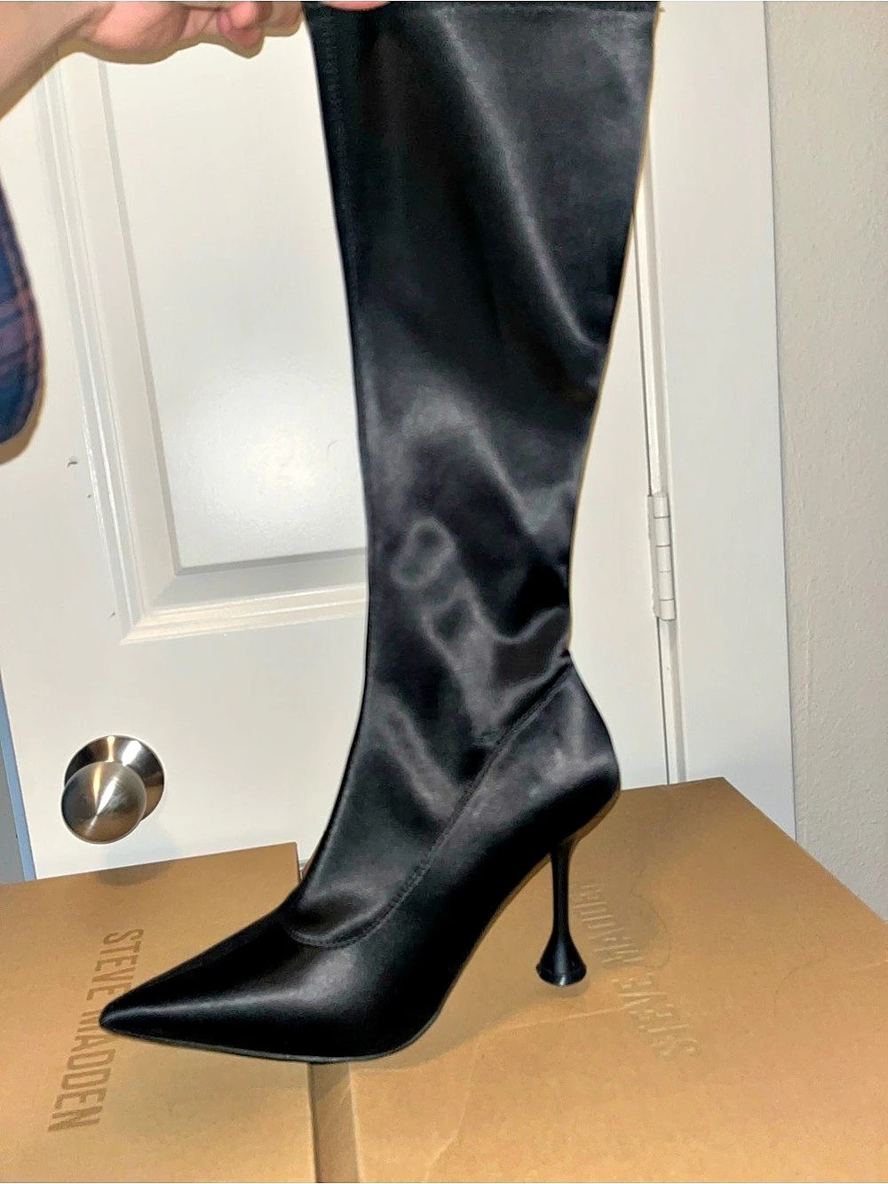 Steve Madden stain knee high Boots US 8 Like New